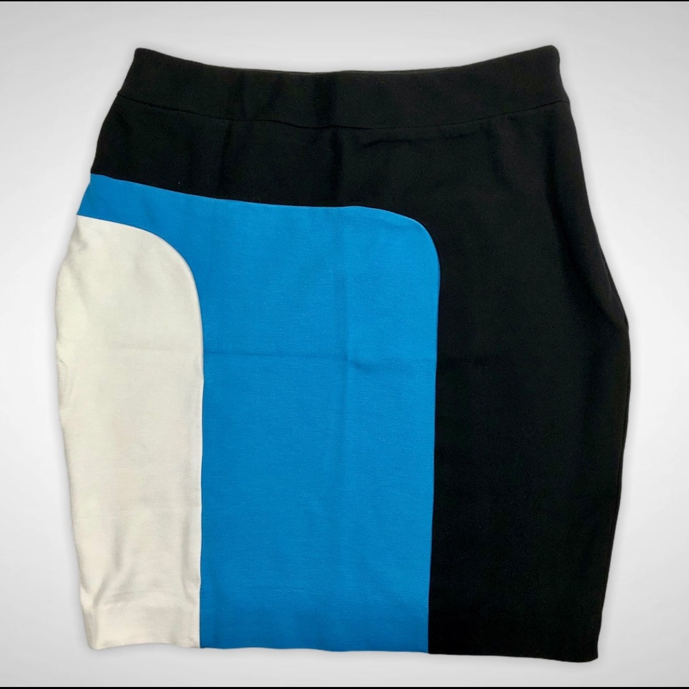 Ann Taylor Petite Women's Color Block Skirt Sz 4P
